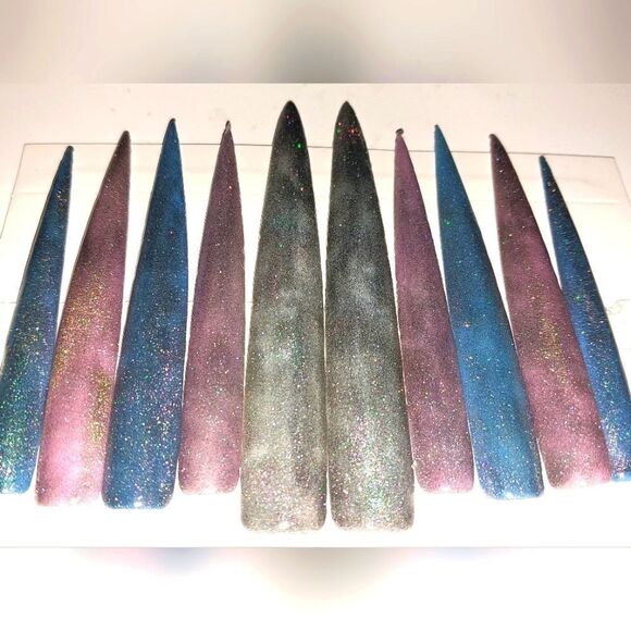 Hand crafted custom 10pc xxxl acrylic press on nails - Picture 8 of 8